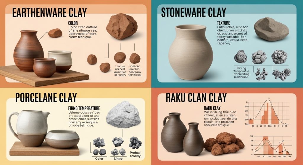 Types of clay for pottery