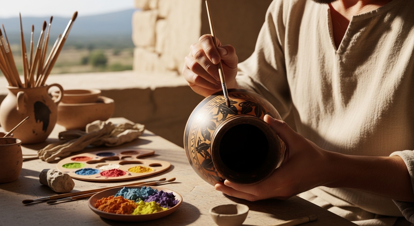 ancient Greek pottery painting ancient Greek pottery painting