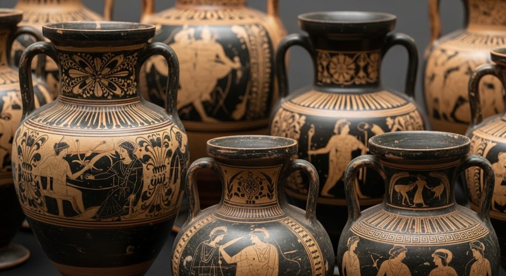 old Greek pottery