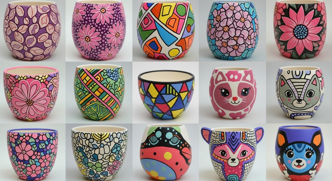pottery painting designs